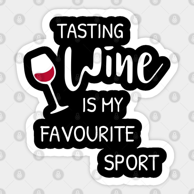 Tasting Wine Sticker by katelein